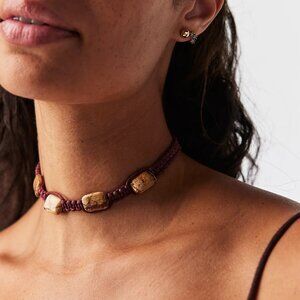 FREE PEOPLE Sweet Carolina Choker In Jasper NWT